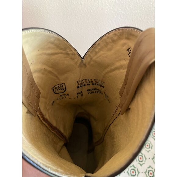 Dan Post Brown Leather Cowboy Boots - Picture 7 of 10